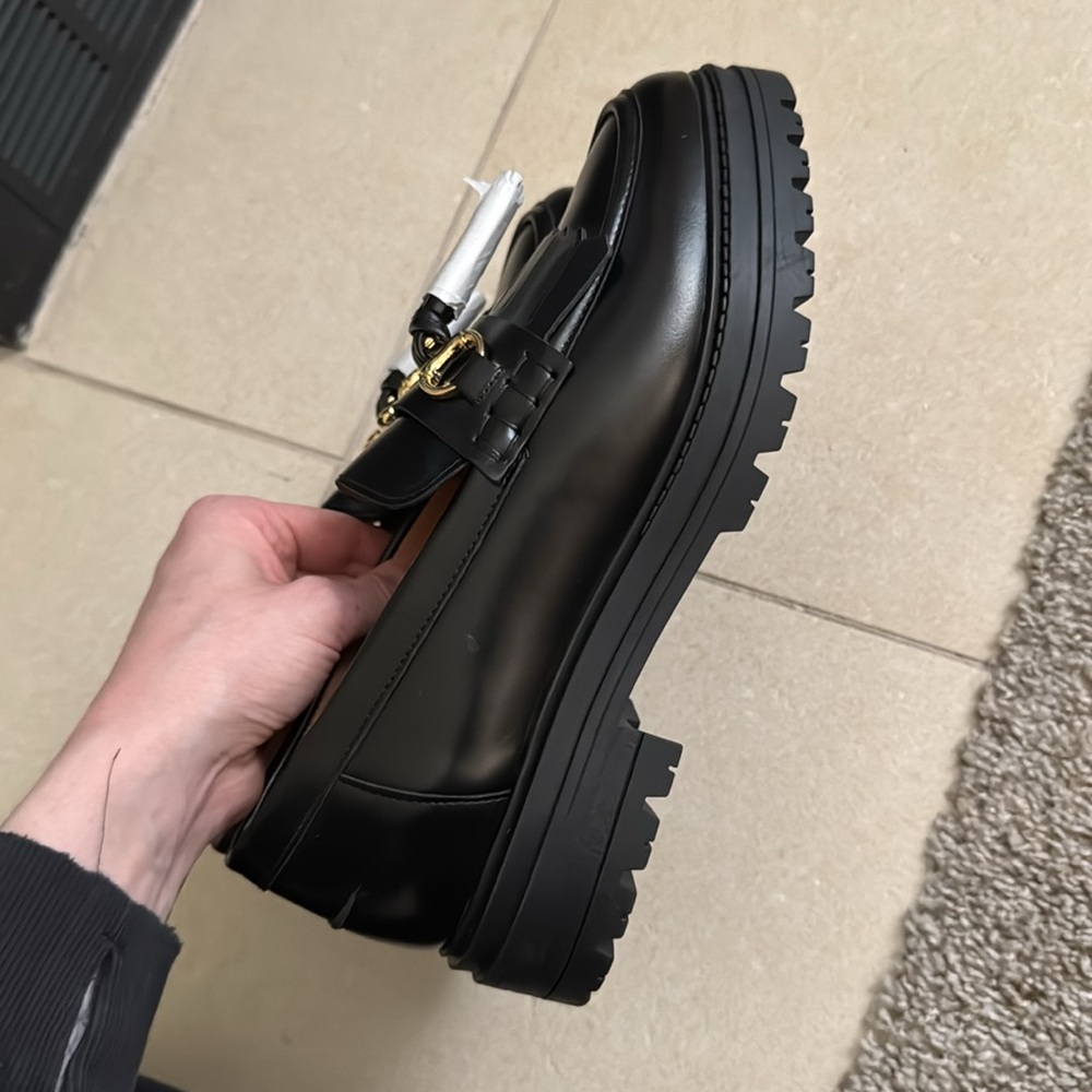 Sezane Amy Loafers Black New without box. Never worn. Wrapping still on loafers. - Picture 9 of 11